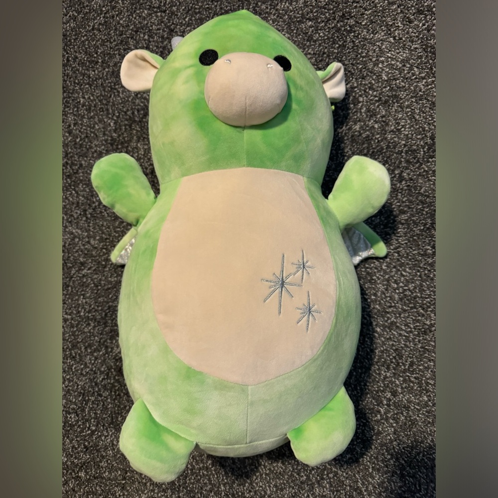 SQUISHMALLOWS HUGMEES 18” THAYER THE DRAGON EUC